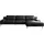 Designwerk Eckcouch Leder 3-Sitzer Schwarz
