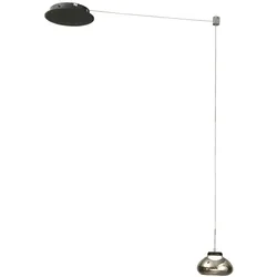 Arabella - Geräucherte dezentrale Pendelleuchte - Fabas Luce - 8W dimmbare LED - Dezentrale Montage