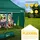 tillvex Faltpavillon 3 x 6 m inkl. 3 Seitenteile Grün