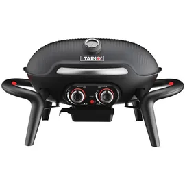 TAINO KENAI Gasgrill klein Tischgrill Outdoorküche Aluguss Schwarz