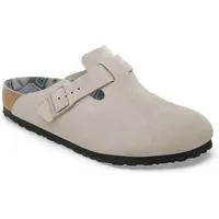 Birkenstock Boston BS Suede Leather - Sandalen Stone Coin 44 - Regular fit