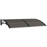 vidaXL Türvordach 150 x 100 cm braun/schwarz 153573