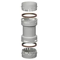 Bertrams Polyline EW Flexkupplung 40FK60 DN 60, zur Verbindung von Flexrohren