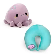 Puckator Oktopus 2-in-1 Plüsch-Reisekissen  Standard  Violett