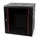 danicom Baseline 18U Wandschrank mit Glastür 600x450x900mm (BxTxH) - Schwarz - Traglast 50 kg - Wandmontage - Serverschrank - Wandgehäuse - Server Rack - Server Enclosure