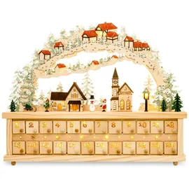 SIKORA LB80 XXL Holz LED Schwibbogen Adventskalender