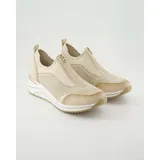 REMONTE Damen Low-Top Sneaker D0T08, Frauen Halbschuhe,lose Einlage,Freizeit,sportlich,straßenschuhe,Strassenschuhe,Sportschuhe,beige Kombi (61),36 EU - 36 EU Weit