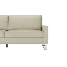 Max Schelling Ledersofa 3-Sitzer Creme