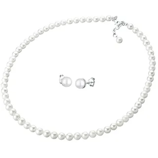 Elli 925 Silber Muschelkernperlen Damen
