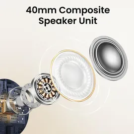 UGREEN HiTune Max5 Hybrid ANC Bluetooth Kopfhörer, - Weiß