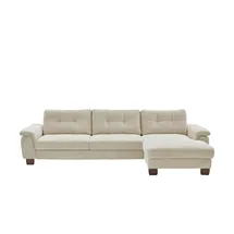 meinSofa Ecksofa aus Cord Suna ¦ beige ¦ Maße (cm): B: 316 H: 86 T: 177.0