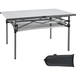 Campingtisch Camping Rolltisch Klapptisch Garten Falttisch Alu 136x70cm EINHEITSGRÖSSE