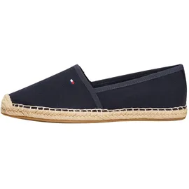 Tommy Hilfiger Damen Espadrilles Flag Canvas mit Logo, Blau (Space Blue), 37