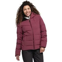 Schöffel Winter-Daunenjacke Urban Down Style Vindave Jacket (winddicht, 4-Wege-Stretch) weinrot Damen