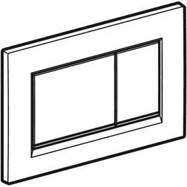 Geberit Sigma30 Betätigungsplatte für 2-Mengen-Spülung weiß/weiß matt 115.883.11.1
