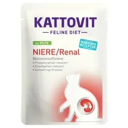 Katzen - Nassfutter KATTOVIT Feline Diet Niere/Renal Pute, 85 g