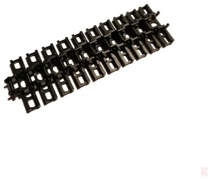 Klemos Klemmbaustein 10x Mittelgroße Kettenglieder schwarz