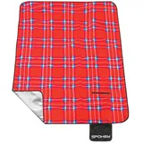 Spokey Picnic Tartan Decke - Red - 150 x 180 cm