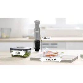 Bosch Frischhaltedose rechteckig schwarz 1,2 l