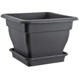 Buri XXL Blumentopf 60 x 60 cm grau