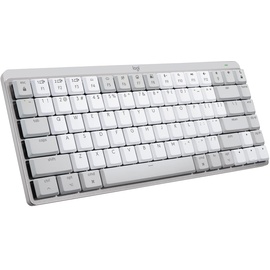 Logitech MX Mechanical Mini for Mac Tastatur Bluetooth QWERTY US International Grau, Weiß