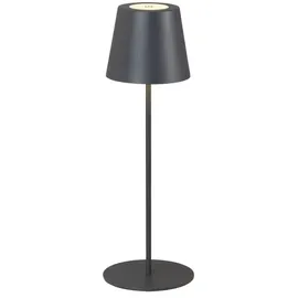 Briloner - LED Tischlampe kabellos Touch, höhenverstellbar, Nachttischlampe, Leselampe, Campinglampe, Tischleuchte, Akku Lampe, Outdoor Lampe, 36x10,5 cm, Anthrazit