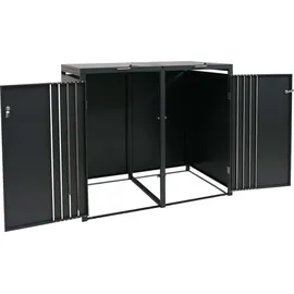 MCW Mülltonnenverkleidung O67 122 x 132 x 84 cm anthrazit