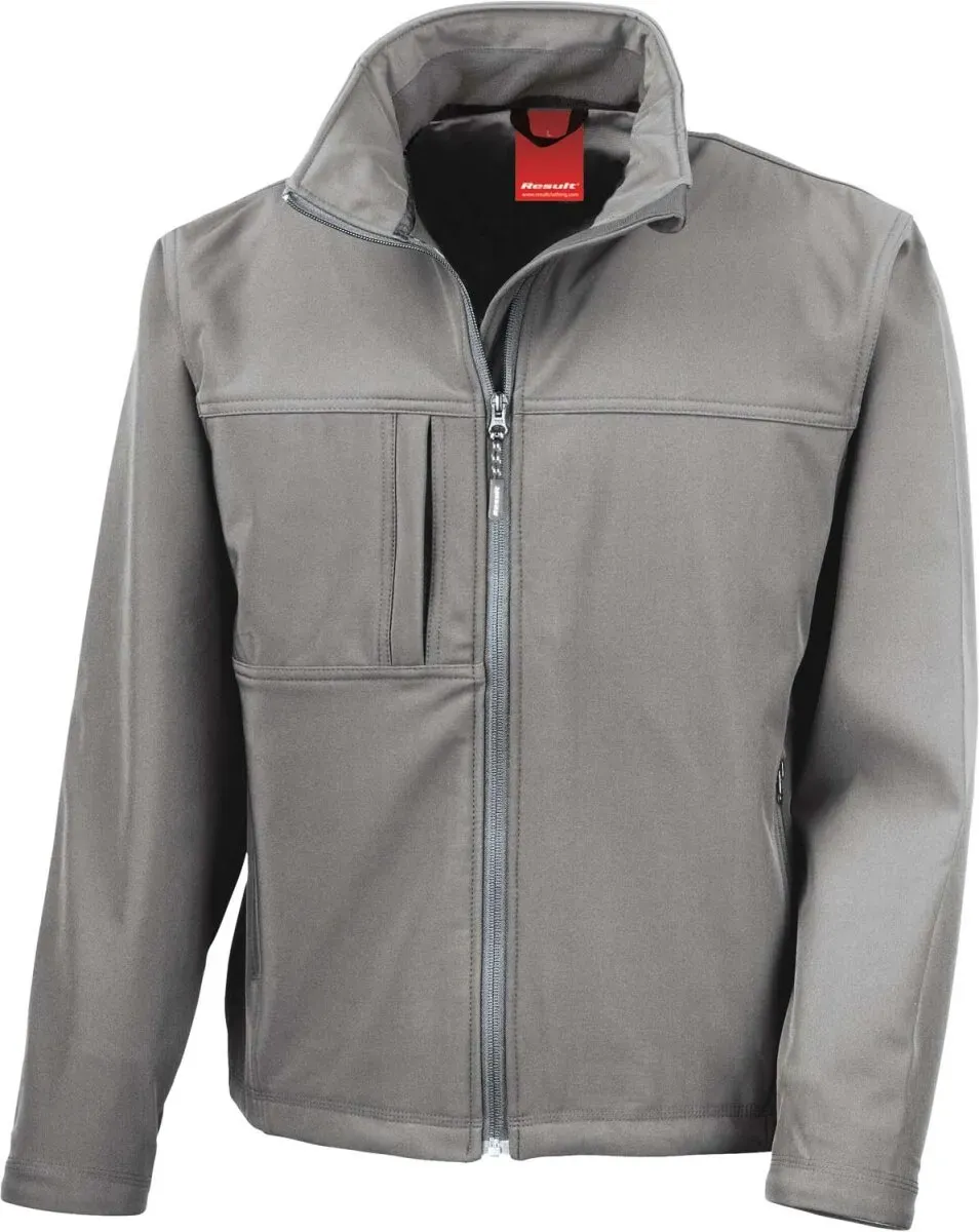 Result Herren 3-Lagen Softshell Jacke Softshell-Jacke R121M workguard grey S
