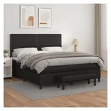 vidaXL Boxspringbett 180 x 200 cm Schwarz