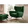 KAWOLA Sessel CHARME Hochlehnsessel Cord smaragd