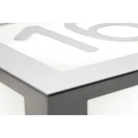 CMD Creative Metalldesign Hausnummernleuchte 42/HN/A Weiß/Türkis
