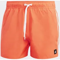 Adidas 3-Streifen CLX Badeshorts App Solar Red / White S
