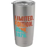 Limitierte Auflage, Juni 1979 Geburtstag Doppelwandiger Edelstahl-Thermobecher