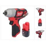 Milwaukee M12 BIW38-201 Akku Schlagschrauber 12 V 135 Nm 3/8 ̋ + 1x Akku 2,0 Ah - ohne Ladegerät