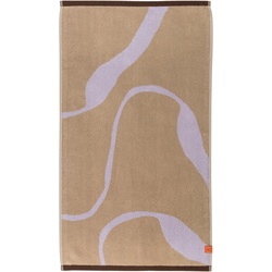 Mette Ditmer - Nova Arte Badehandtuch, 70 x 133 cm, sand / lila