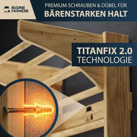 bare hands Multifunktionale 3in1 Sprossenwand mit Klimmzugstange für dein Home G...