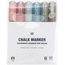 Rico Design Tafelmarker Set Erdfarben, 6-Teilig