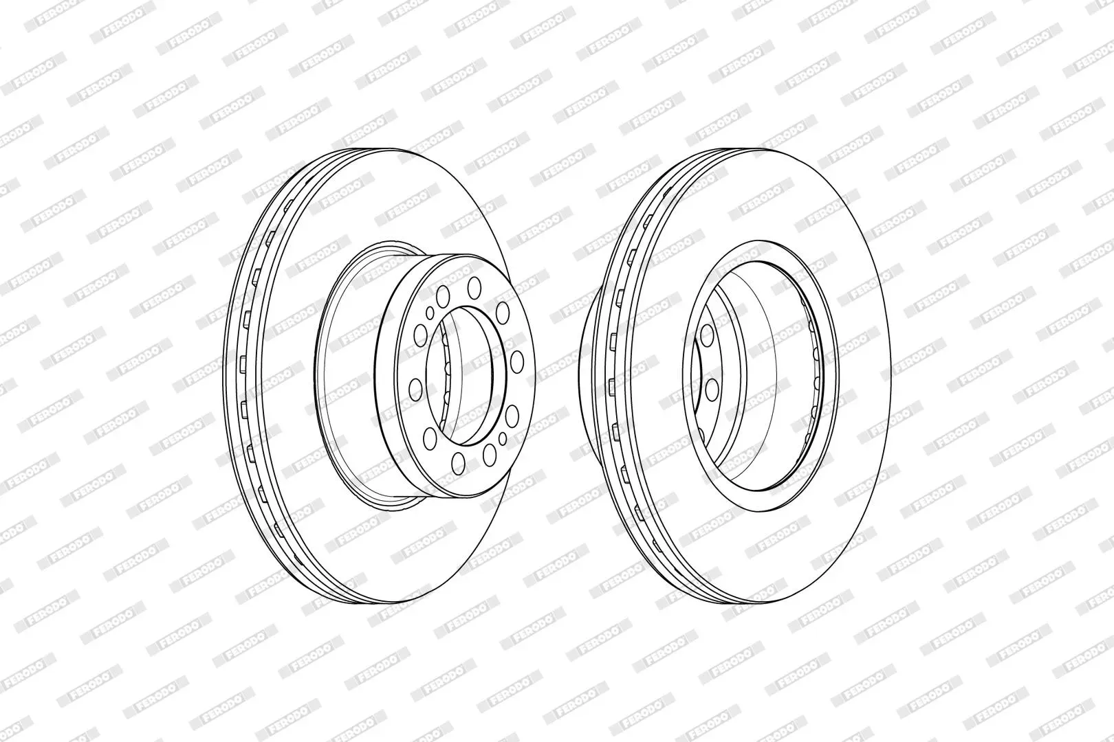 FERODO fcr372a 430mm 45mm für Mercedes
