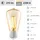 EGLO LED-Lampe Retro Birne ST48 4W E27 270 lm warmweiß