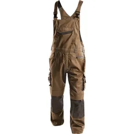 DASSY DASSY® Voltic Arbeitslatzhose mit Kniepolstertaschen - Größe 56 - LEHMBRAUN/ANTHRAZITGRAU - 52