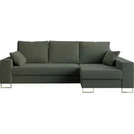 MKS Meble Eckcouch Boucle 2-Sitzer Grün