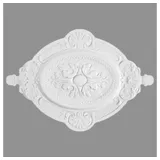 PROVISTON | Stuckrosette Polystyrol Durchmesser 570 x 400 mm Weiß Deckenrosette