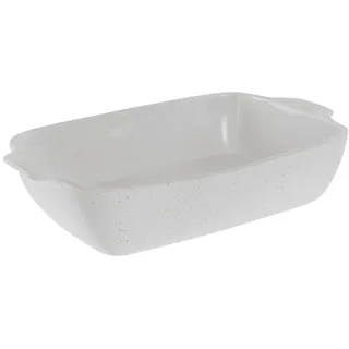 CreaTable Auflaufform B 40 cm BIG, Weiß - 24 x 40 cm - Steinzeug - mit Griffen
