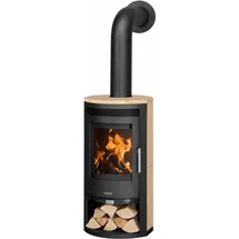 Justus Kaminofen Baltrum D 2.0 Sandstein Stahl schwarz 5,5 kW