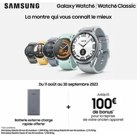 Samsung Galaxy Watch6 Classic Silver 47 mm LTE Sport Band Silver M/L