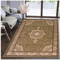 Orientteppich Oriente Teppich - Traditioneller Teppich Orient Grün, Mazovia, 160 x 220 cm, Geeignet für Fußbodenheizung, Pflegeleicht, Wohnzimmerteppich grün 160 x 220 cm