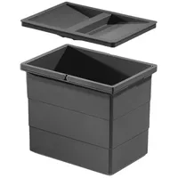 HAILO Inneneimer 1129959 mit Deckel dunkelgrau 18 Liter 2