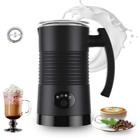 Elektrischer Milchaufschäumer 4 in 1, 350 ml, automatischer Milchaufschäumer mit intelligenter Temperaturkontrolle, Aufschäumer, heiße und kalte Milch, leise, für Latte, Cappuccino, Macchiato