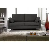 Bali Schlafsofa FLEXA, Sitzen / Relaxen / Schlafen, – Schlafsofa „Made in Germany“ grau|schwarz