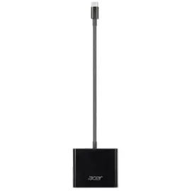 Acer 3-in-1 USB Type C HDMI-Adapter 10 cm Schwarz